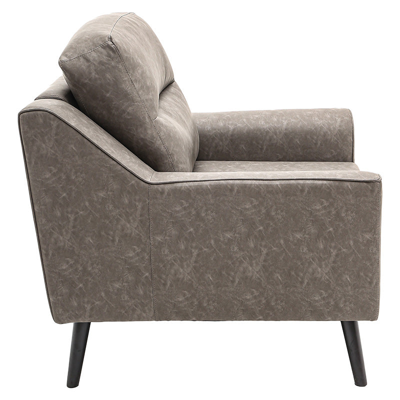 Armchair Lonnie pakoworld PU grey antique 94x95.5x92.5cm