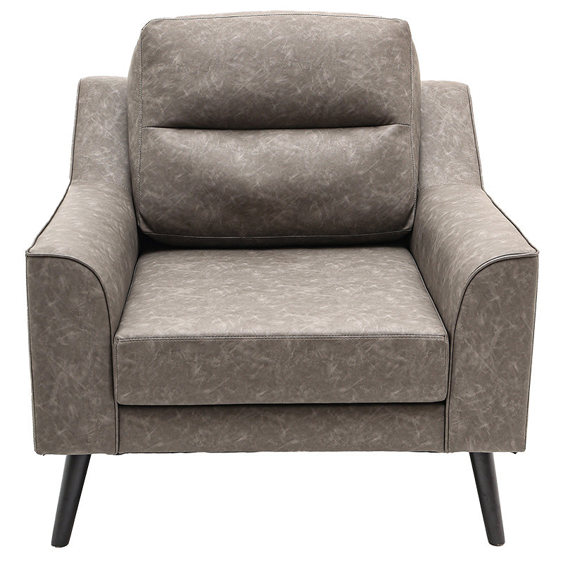 Armchair Lonnie pakoworld PU grey antique 94x95.5x92.5cm