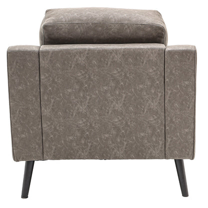 Armchair Lonnie pakoworld PU grey antique 94x95.5x92.5cm