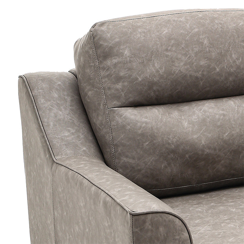 Armchair Lonnie pakoworld PU grey antique 94x95.5x92.5cm