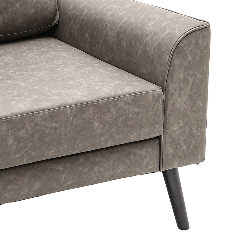 Armchair Lonnie pakoworld PU grey antique 94x95.5x92.5cm