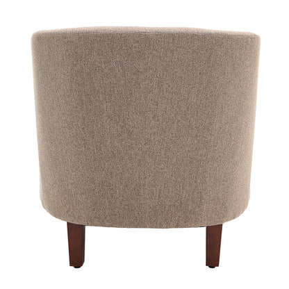 Armchair Major pakoworld fabric brown-beige 63.5x68x71cm