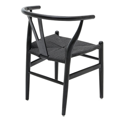 Chair Sandra pakoworld wood-rope black