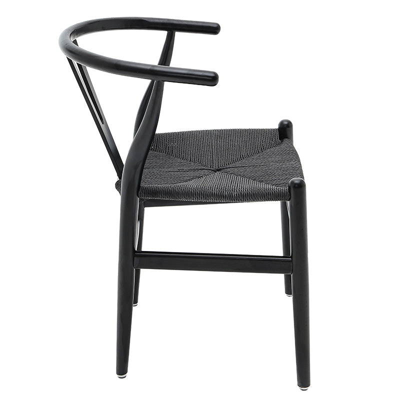 Chair Sandra pakoworld wood-rope black