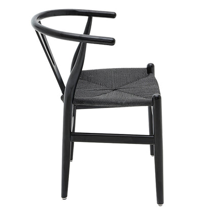 Chair Sandra pakoworld wood-rope black