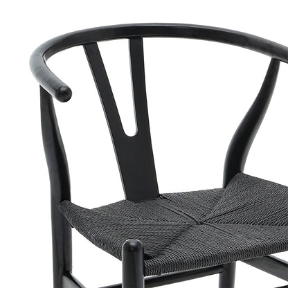 Chair Sandra pakoworld wood-rope black