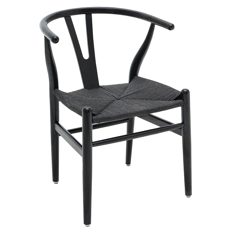 Chair Sandra pakoworld wood-rope black