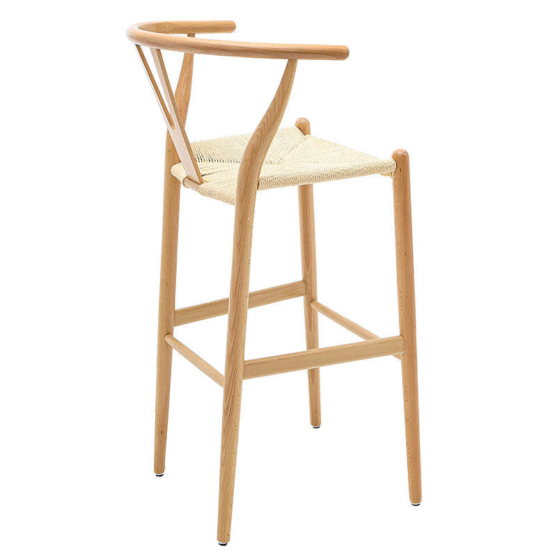 Bar stool Sandra pakoworld wood-rope natural