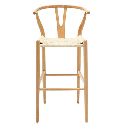 Bar stool Sandra pakoworld wood-rope natural