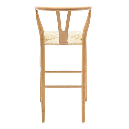 Bar stool Sandra pakoworld wood-rope natural