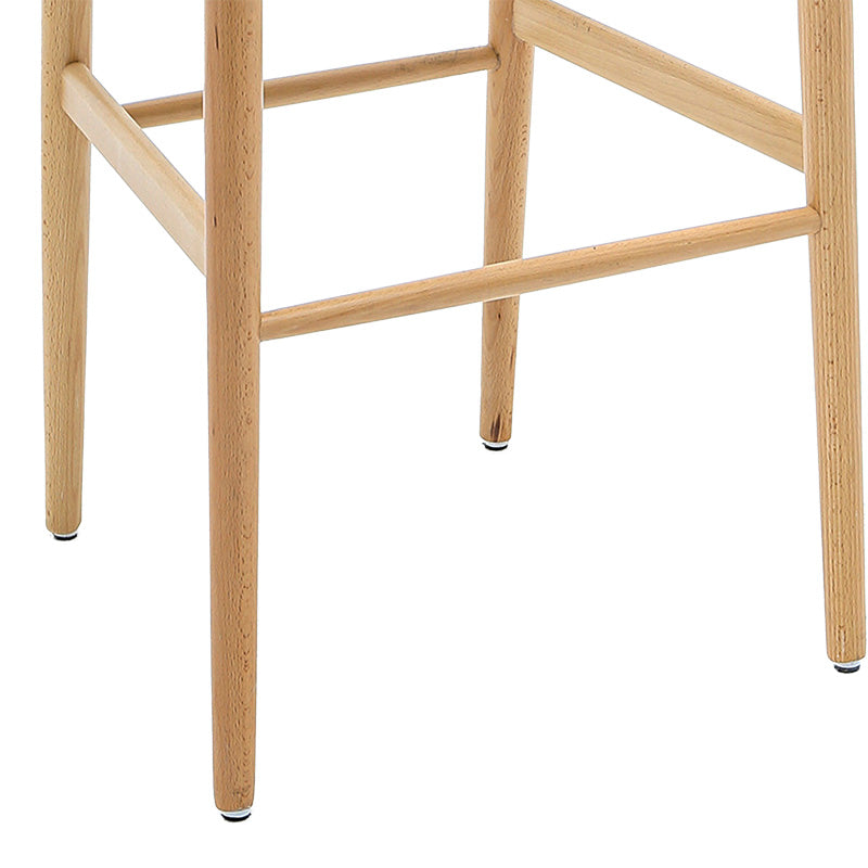 Bar stool Sandra pakoworld wood-rope natural