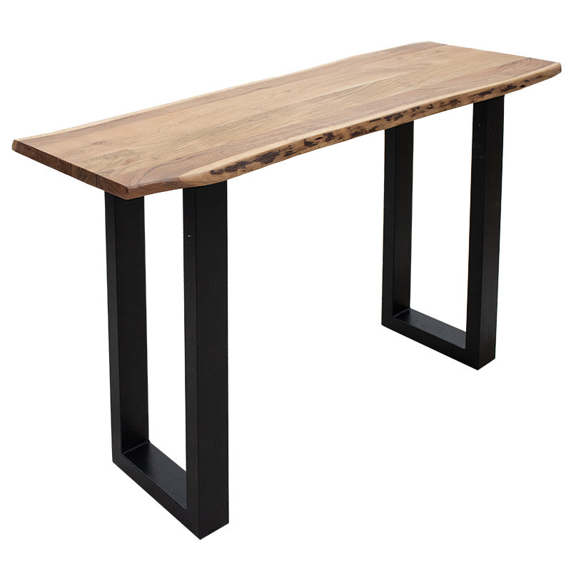 Slim pakoworld console acacia wood natural-leg black 140x45x75.5cm