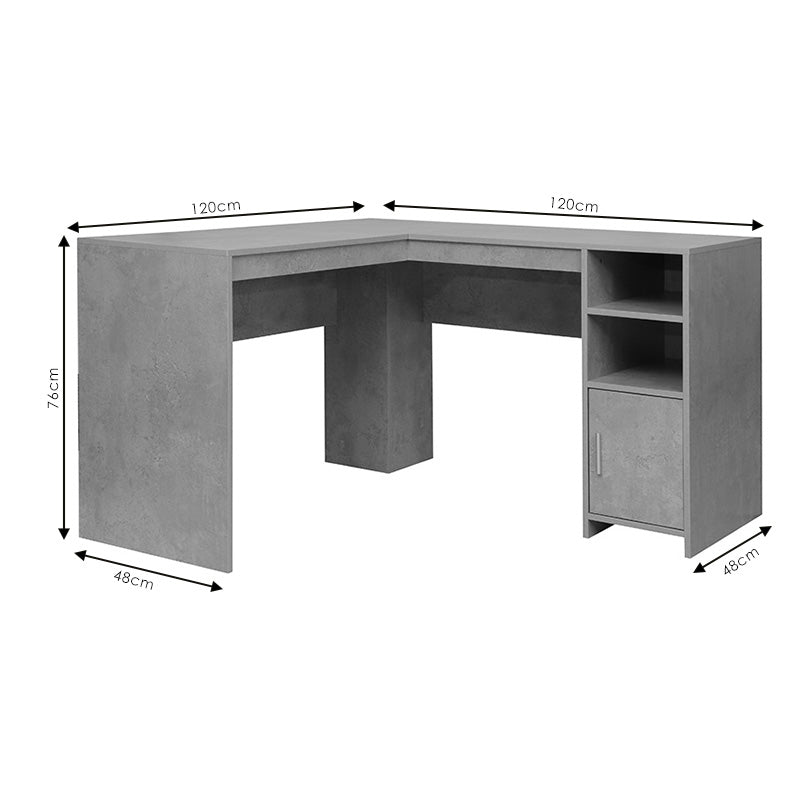 Work table Matera pakoworld sonoma 120x120x76cm