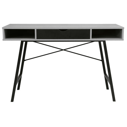 Work table Yamin pakoworld grey cement-black 120x48x76cm