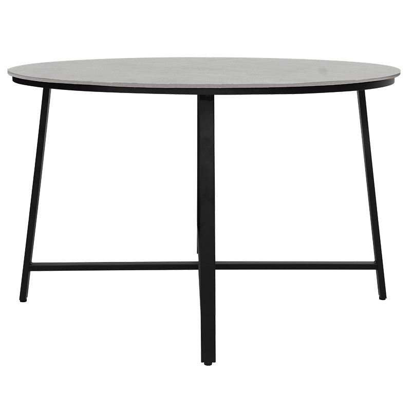 Table Gianno pakoworld grey cement-black leg D120x76cm