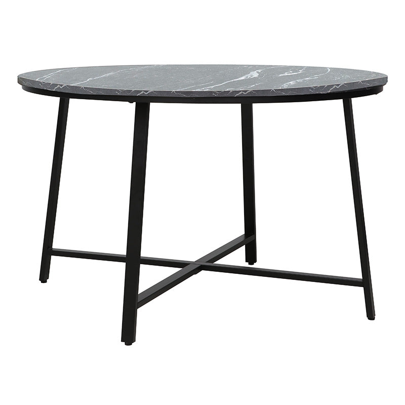 Table Gianno pakoworld black marble-black leg D120x76cm