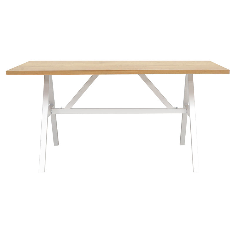 Table Alarick pakoworld natural-white leg 160x90x76cm