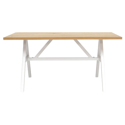 Table Alarick pakoworld natural-white leg 160x90x76cm