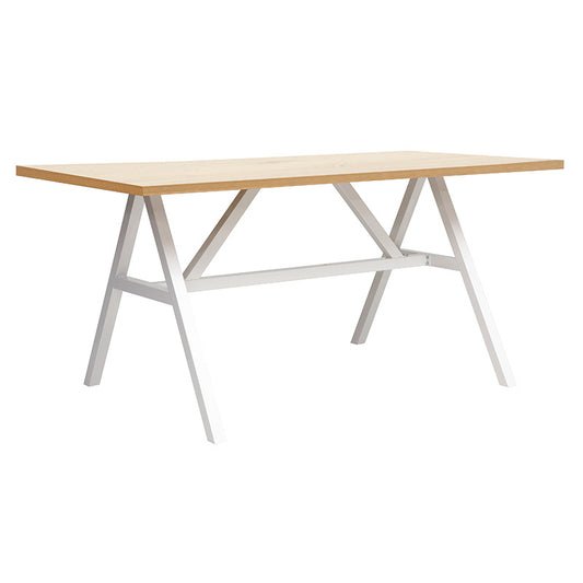 Table Alarick pakoworld natural-white leg 160x90x76cm