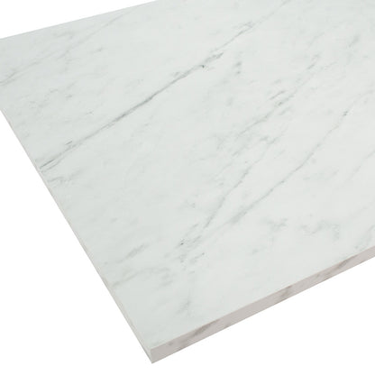 Table Alarick pakoworld white marble-white leg 160x90x76cm