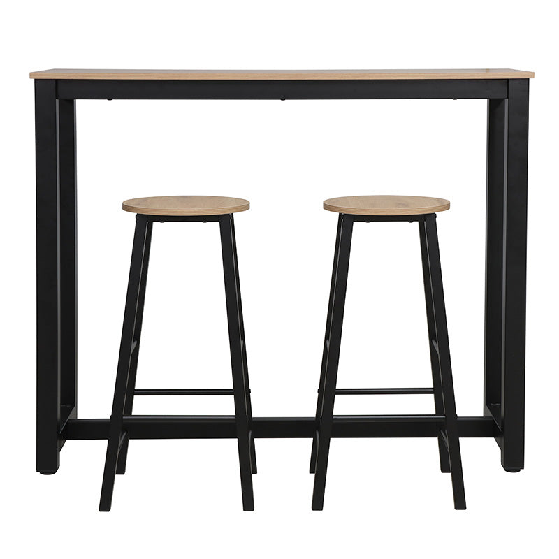 Set table bar Marle pakoworld sonoma-black leg 120x40x100cm