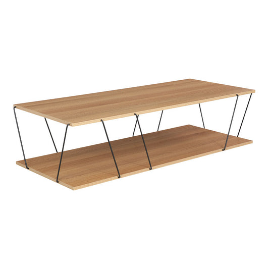 Coffee table Tars pakoworld sonoma-black 120x50x30cm