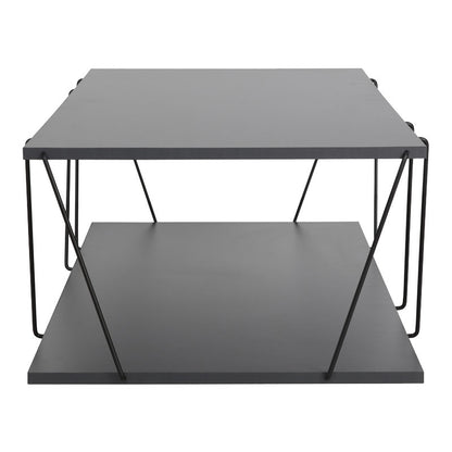 Coffee table Tars pakoworld dark grey-black 120x50x30cm