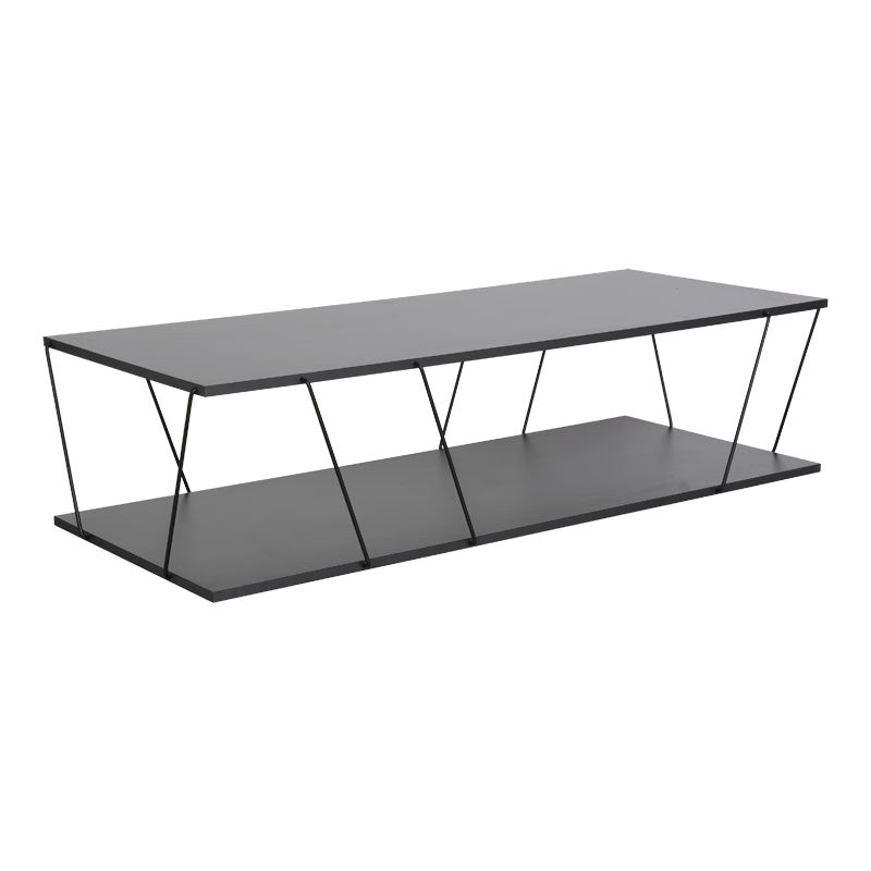 Coffee table Tars pakoworld dark grey-black 120x50x30cm