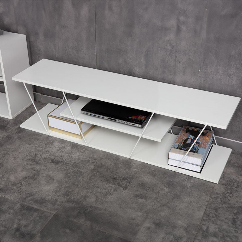 Tv stand Tars pakoworld white 120x30x33cm