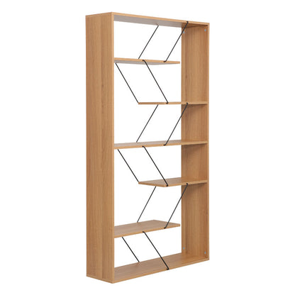 Bookcase Tars pakoworld sonoma-black 84x24x157cm