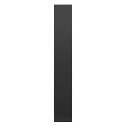 Bookcase Tars pakoworld dark grey-black 84x24x157cm