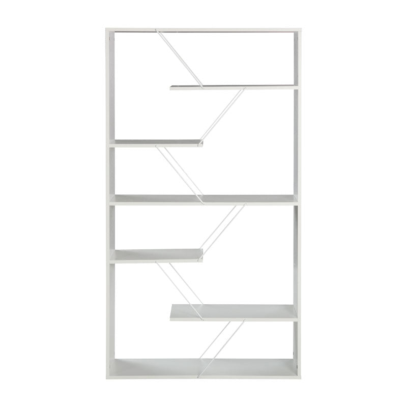 Bookcase Tars pakoworld white 84x24x157cm