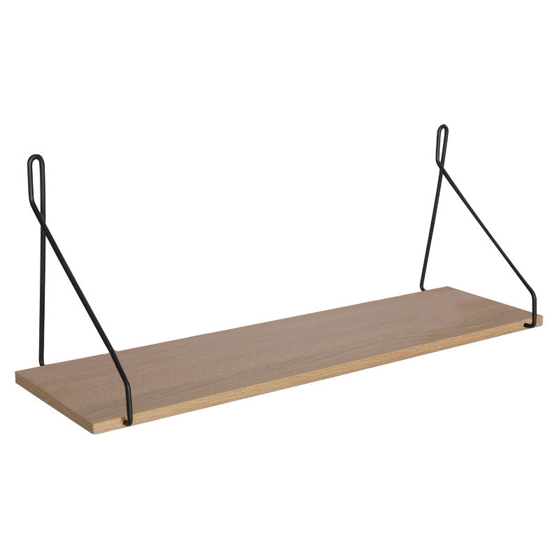 Wall shelf Tars pakoworld sonoma-black 72x20x27cm