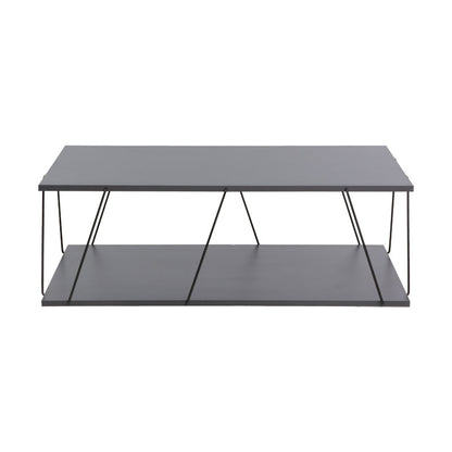 Coffee table Tars pakoworld dark grey-black 90x60x30,5cm