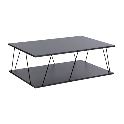 Coffee table Tars pakoworld dark grey-black 90x60x30,5cm