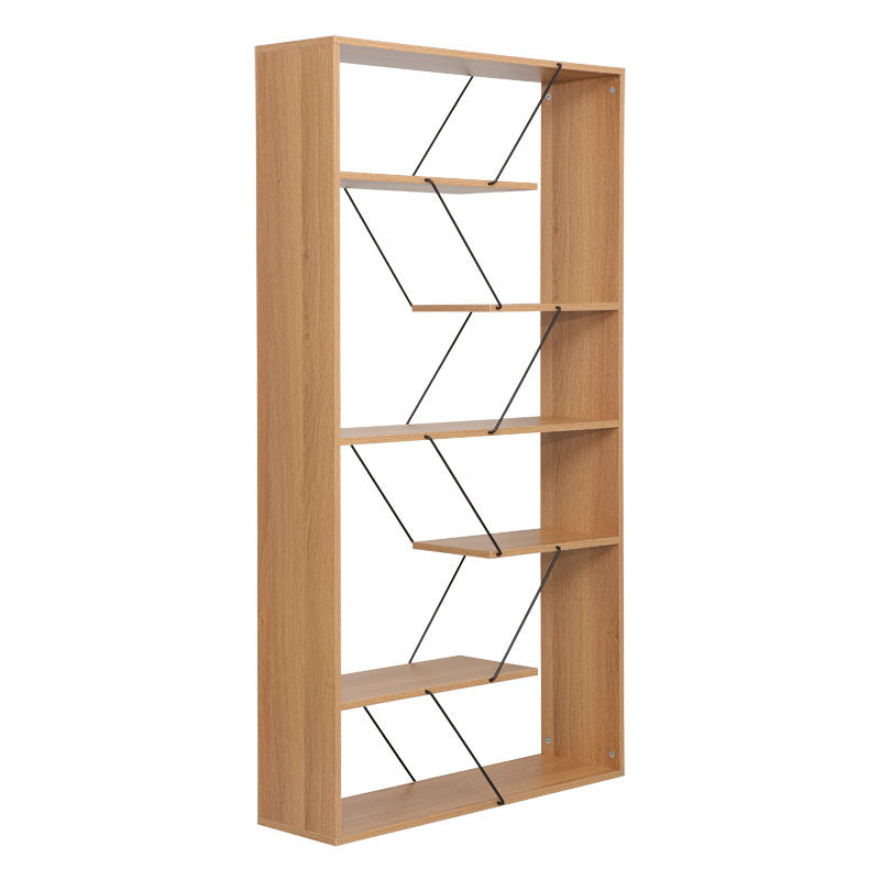 Bookcase Tars pakoworld sonoma-black 168x24x157cm