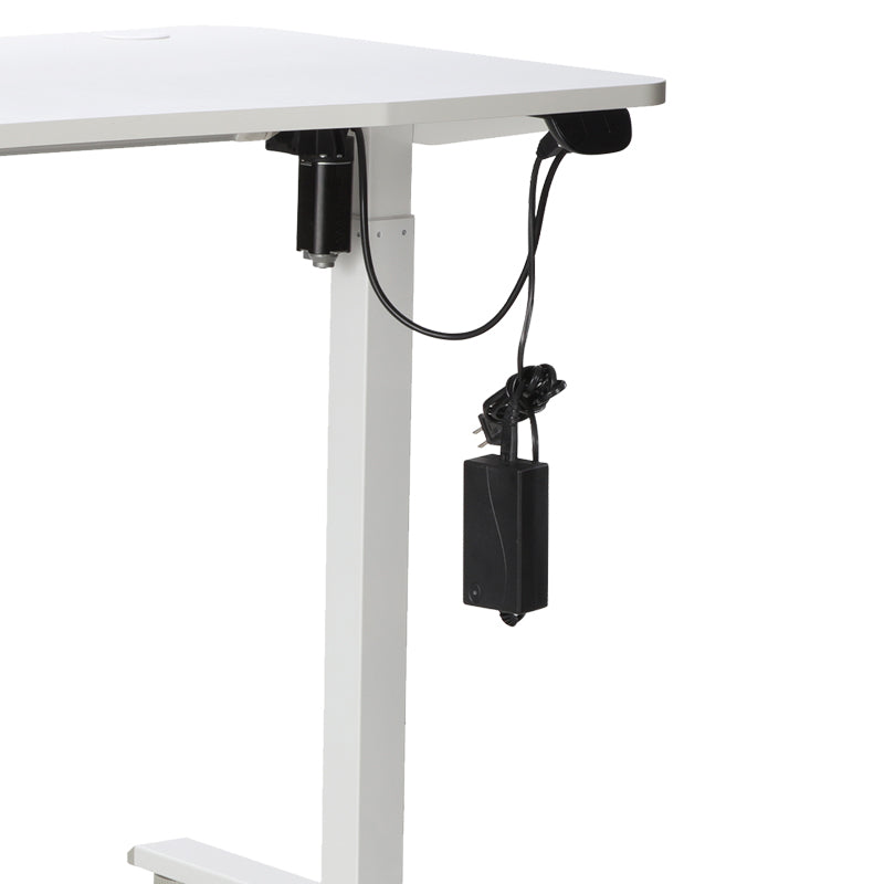 Electric adjustable table pakoworld white 140x60x72-117cm