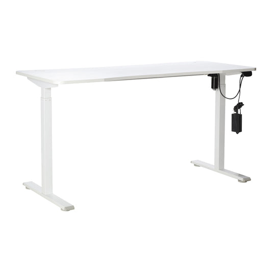 Electric adjustable table pakoworld white 140x60x72-117cm