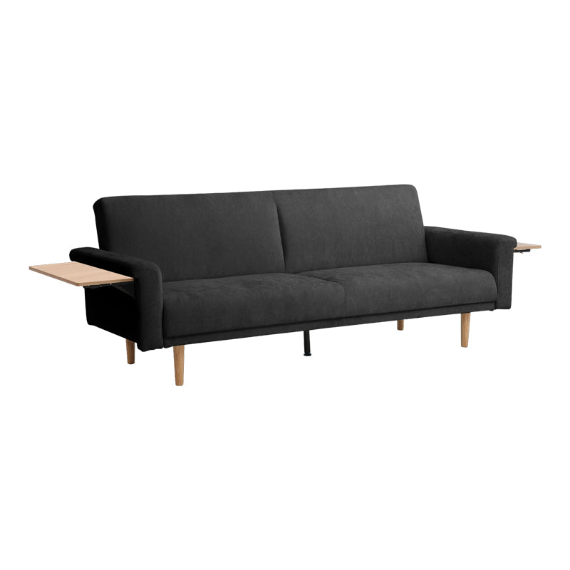 Sofa-bed Flexo anthracite fabric 220x84.5x82cm
