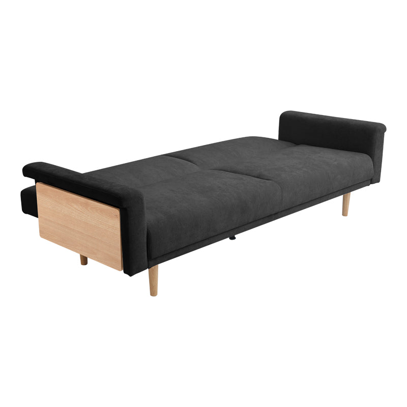 Sofa-bed Flexo anthracite fabric 220x84.5x82cm