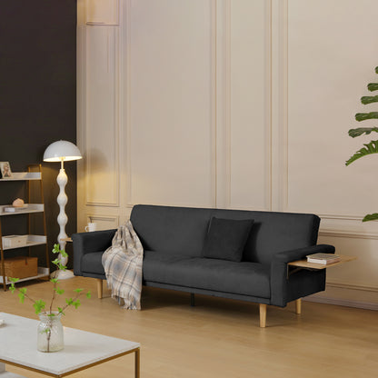Sofa-bed Flexo anthracite fabric 220x84.5x82cm
