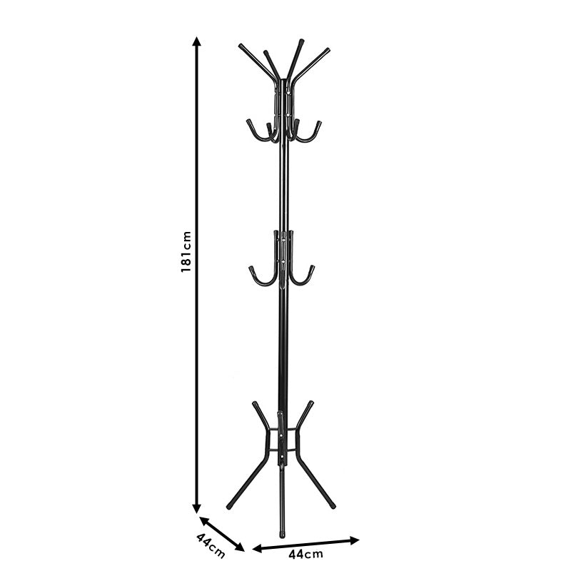 Coat Stand Piero pakoworld metal black D44x181cm