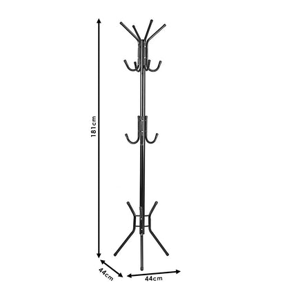 Coat Stand Piero pakoworld metal black D44x181cm