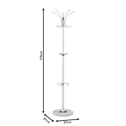 Coat Stand Nicolo pakoworld metal white D37x175cm