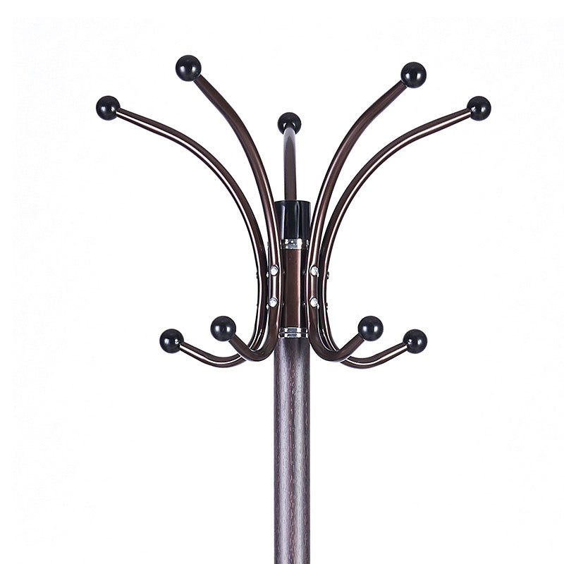 Coat Stand Nicolo pakoworld metal walnut D37x175cm