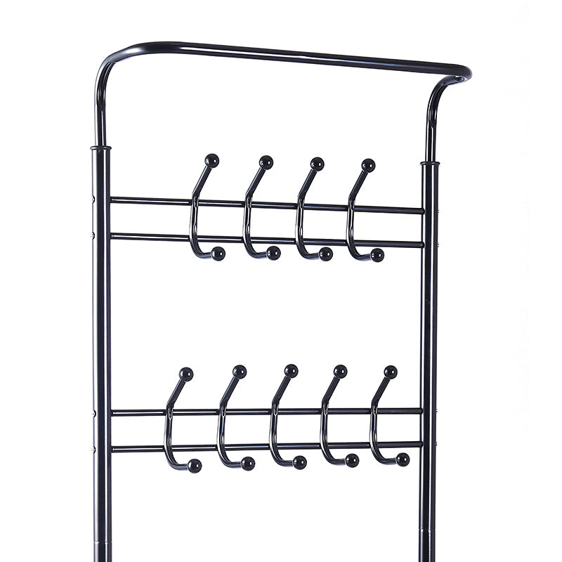 Entrance unit Federica pakoworld metal black 65x28x187cm