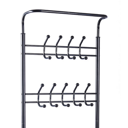 Entrance unit Federica pakoworld metal black 65x28x187cm