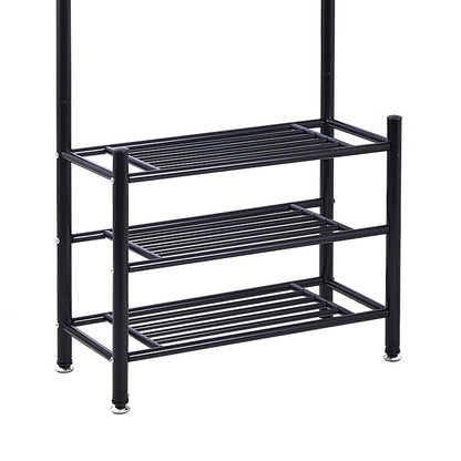 Entrance unit Federica pakoworld metal black 65x28x187cm