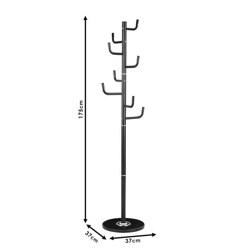 Coat Stand Lorenda pakoworld metal black D37x175cm