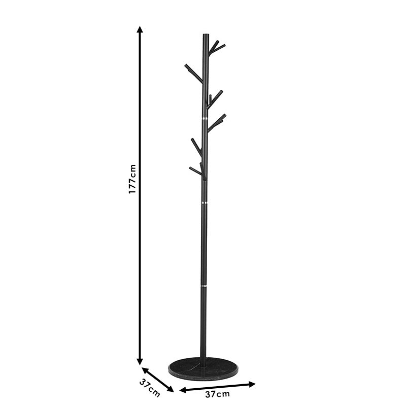 Coat Stand Marietta pakoworld metal black D37x177cm